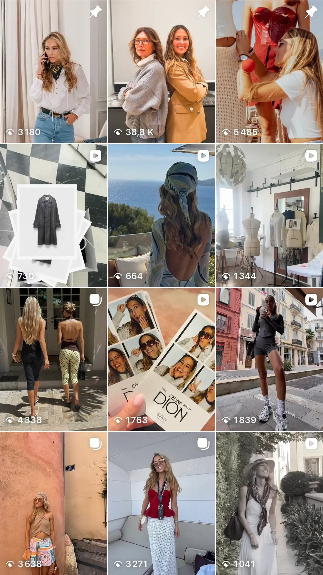 Aperçu du compte Instagram de Céline Roban : mode, coulisses et inspirations